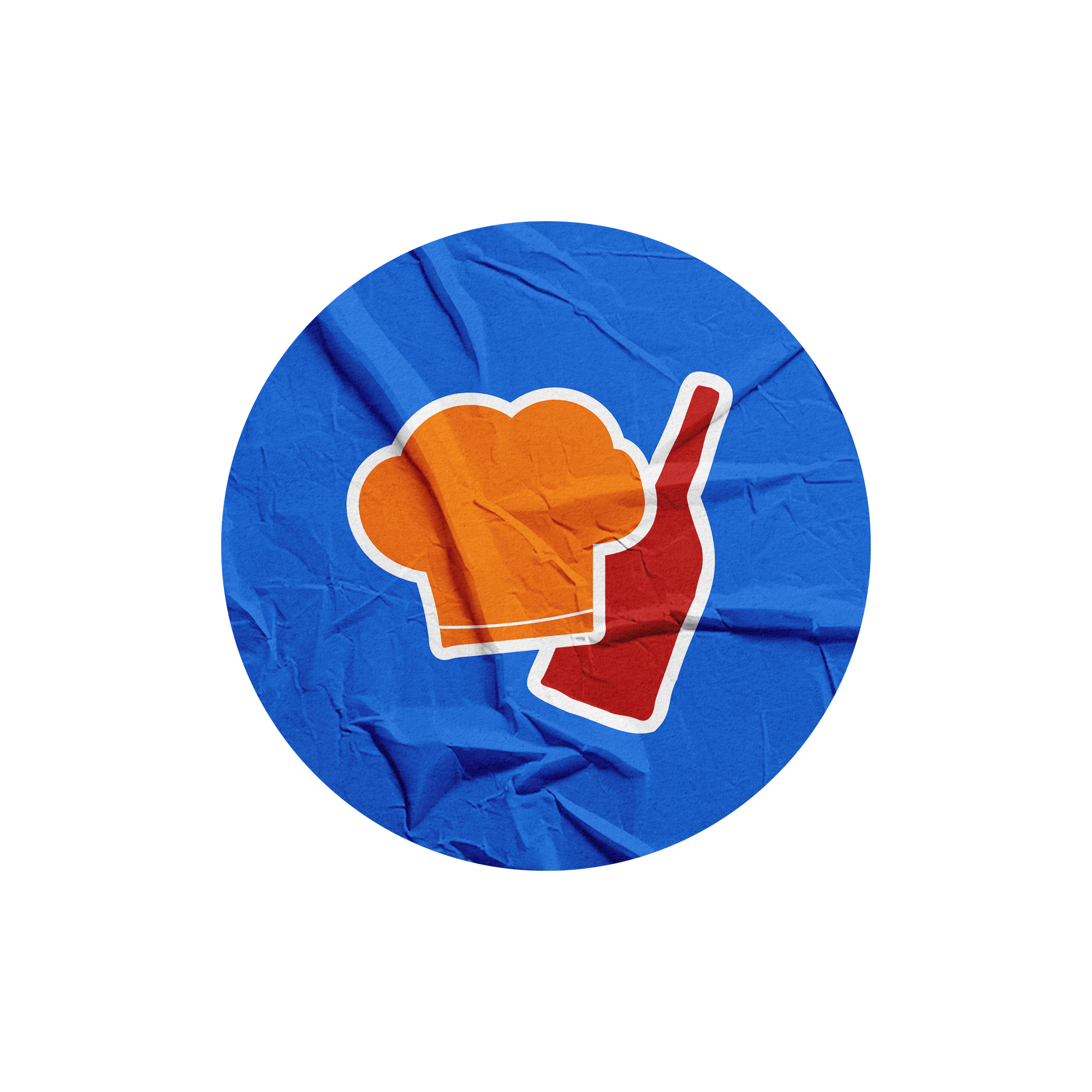 Sticker Gorro Chef y Vino